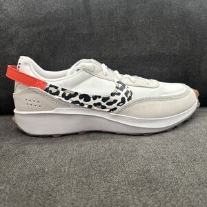 Nike Waffle Debut Womens 10 White Leopard Print Athletic Comfort Shoe DZ5201-100